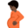 pregnant person, dark skin tone